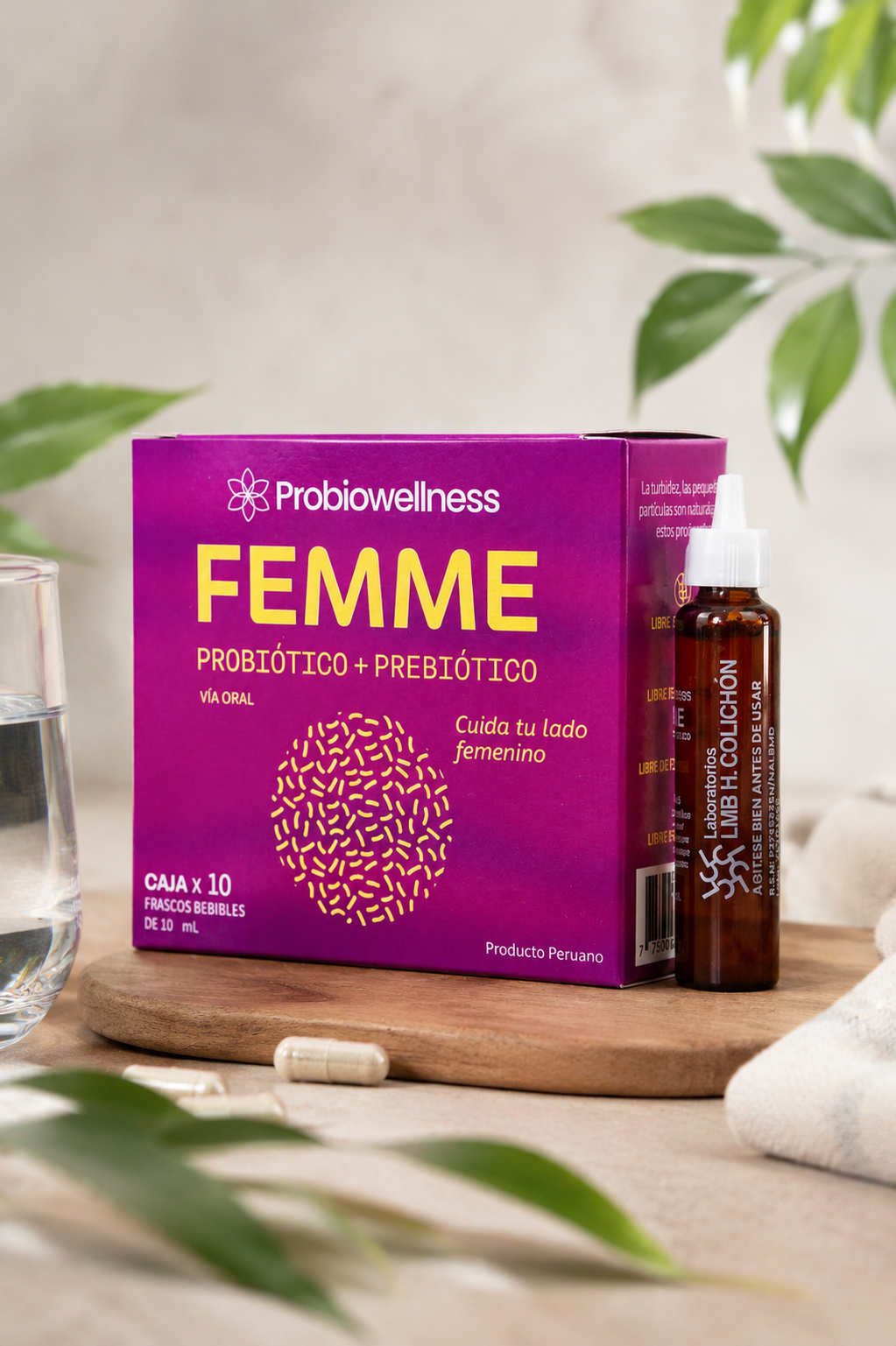 PROBIOWELLNESS FEMME – Probiótico + Prebiótico